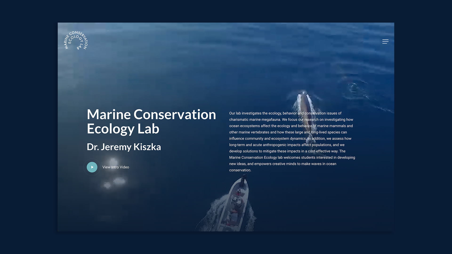 Marine Conservation Ecology Lab — Regular Animal